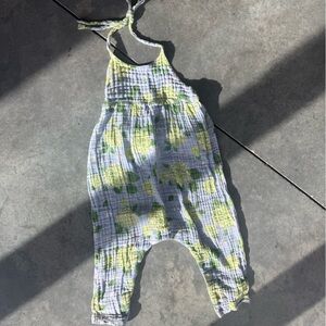 Angel Dear Girls Gauzey Halter Jumpsuit